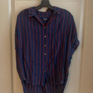 Madewell stripped courier shirt